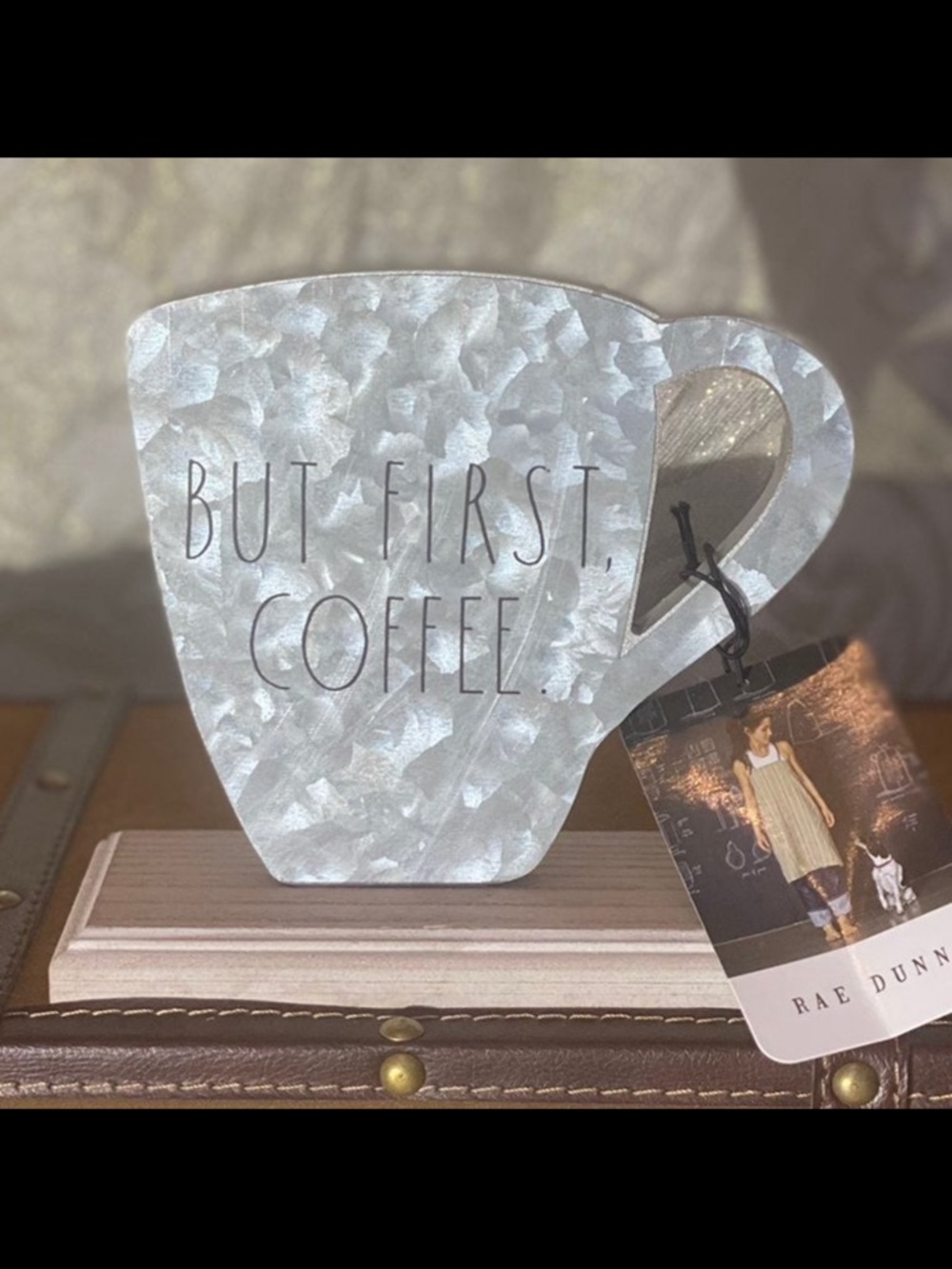⚡️Rae Dunn "BUT FIRST, COFFEE" Sign on Stand